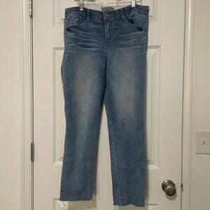 Wit & Wisdom ‘Ab’Solution Sol Skimmer Raw Hem Ankle Jean - Size 12